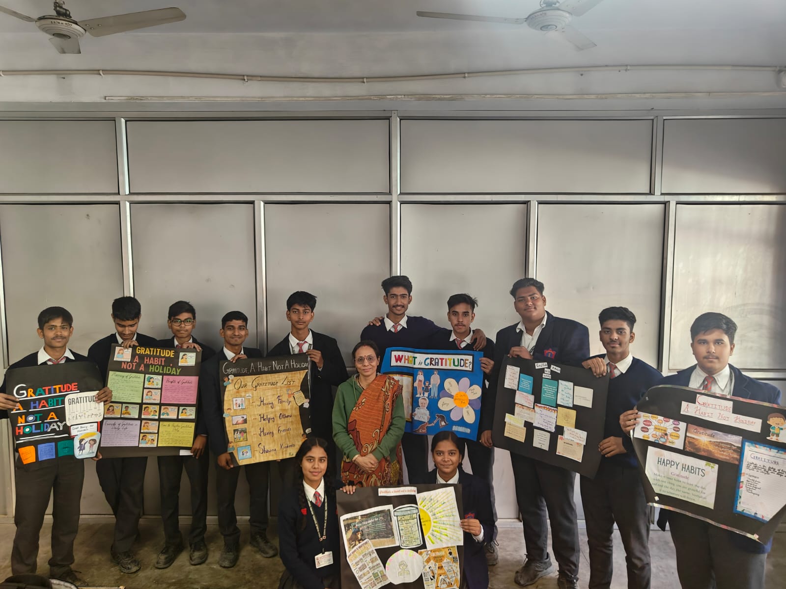CBSE Hub activity poster Making on Gratitude